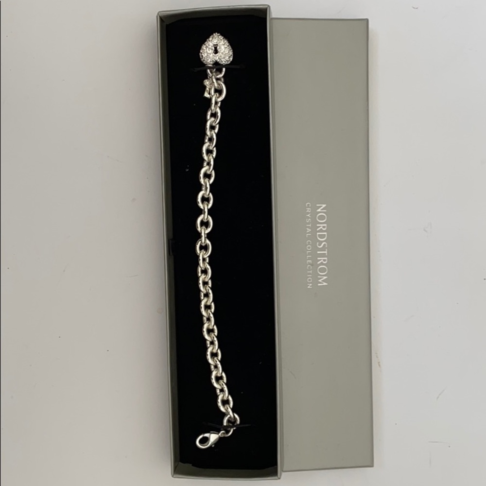 Brand new ! Bracelet with crystal locket key charm